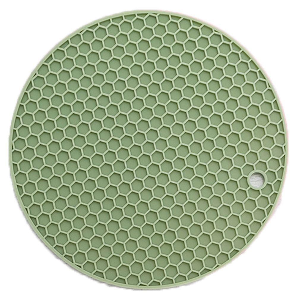 Нескользящая подставка силиконовая подставка для кастрюль круглой формы сотовая структура коврики для горячих кастрюль и сковородок