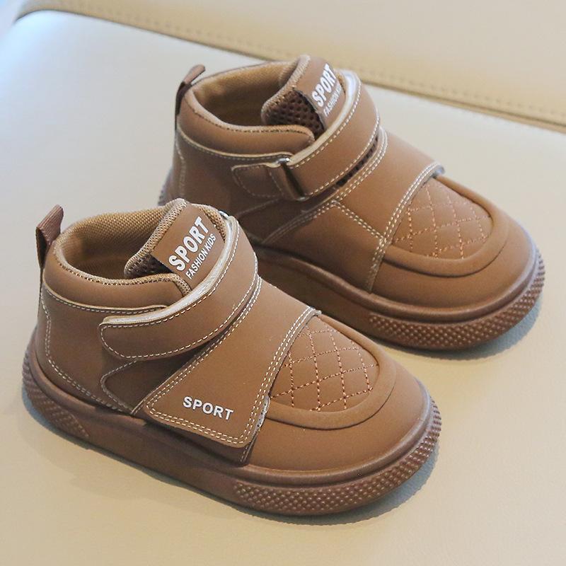 Spring Clearance Kids Sneakers Boys High Top Skate Shoes Girls Soft Sole Bread Shoes Toddler Casual Shoes