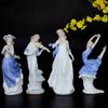 Europe Ceramic Beauty Figurines Furnishing Crafts Home Decoration Western Ornament Porcelain Handicraft Wedding Gift
