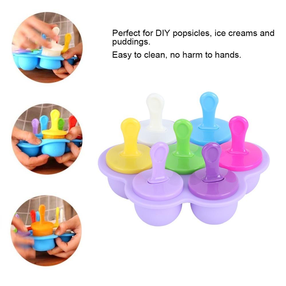 BPA Free Silicone Ice Cream Molds Reusable Silicone DIY Mold Ice Cream Making Mold  DIY Making