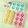 Силиконовая форма для выпечки пончиков на 6 ячеек