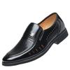 FashionSummer Новые дизайнерские кожаные туфли Hallow Out для мужчин Модные повседневные туфли на мягкой подошве для мужчин Однотонные лоферы для мужчин