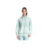 Fila Осень 2023 Новый Американский Стиль Худи Color Block Вязаный Кардиган Спортивный Фитнес Топ Женские топы Dream-Green A11W331503F-TQ