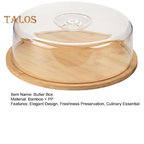 Бамбуковая масленка с крышкой, поднос для торта, большой держатель для мини-тортов, кухонный контейнер для хранения, коробка, сырная доска, тарелки для масла