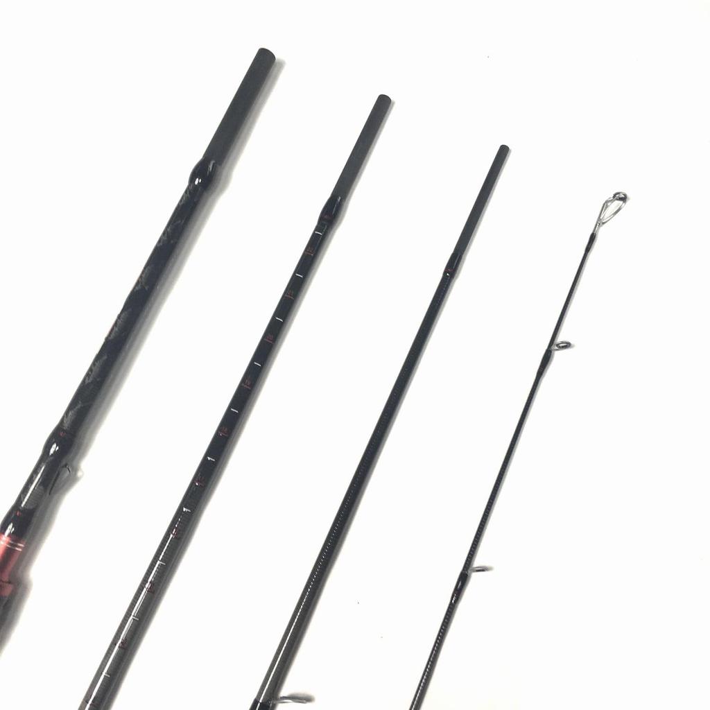 Спиннинговое удилище EVA 9 футов с углеродной монококовой ручкой, 4 шт., спиннинговое удилище для морского окуня, дорожная удочка, окунь, магочи, сверхлегкое, для ловли на форель с берега