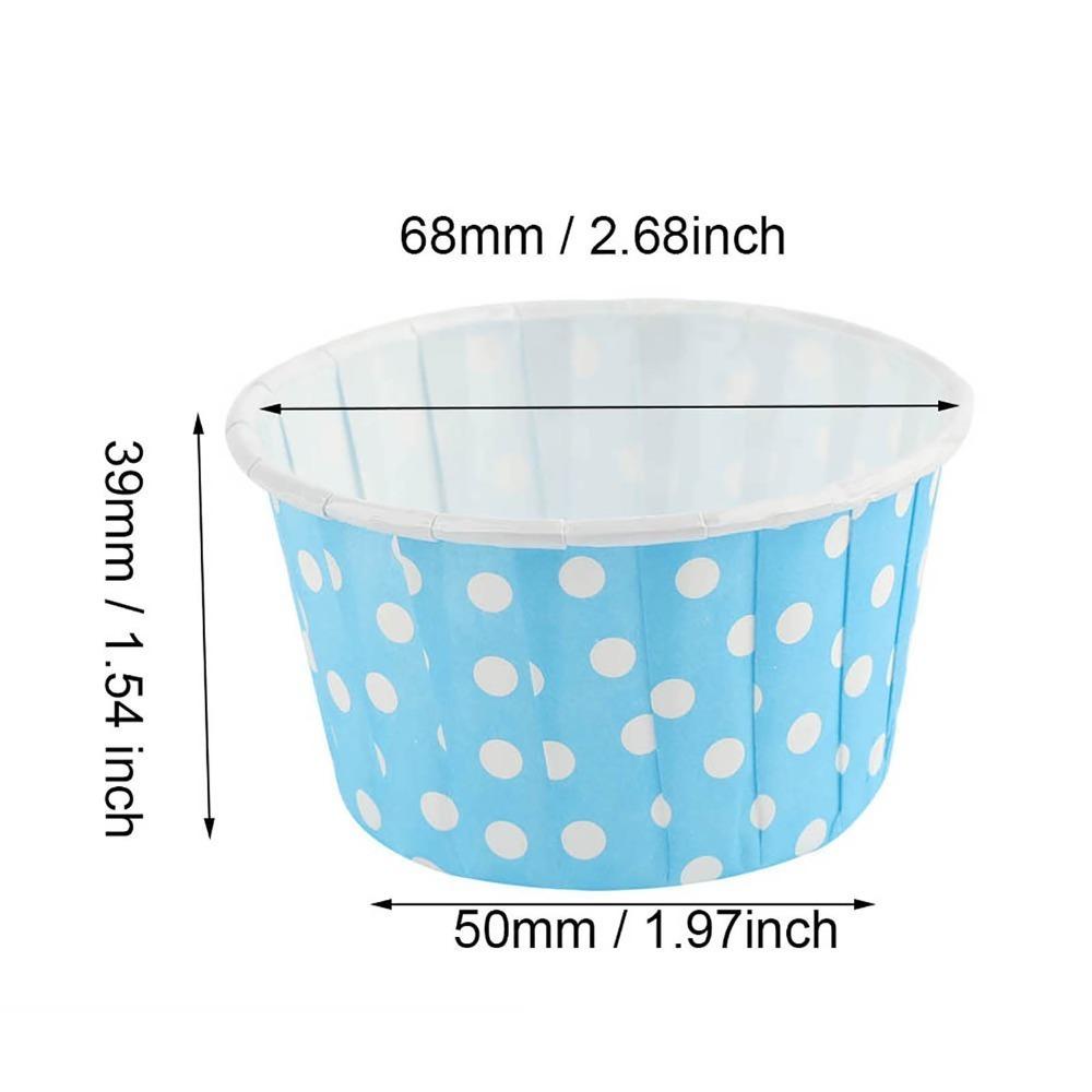 100PCS Greaseproof Cupcake Liner Coated Paper Paper Baking Cup Cupcakes Muffins Mini Cakes
