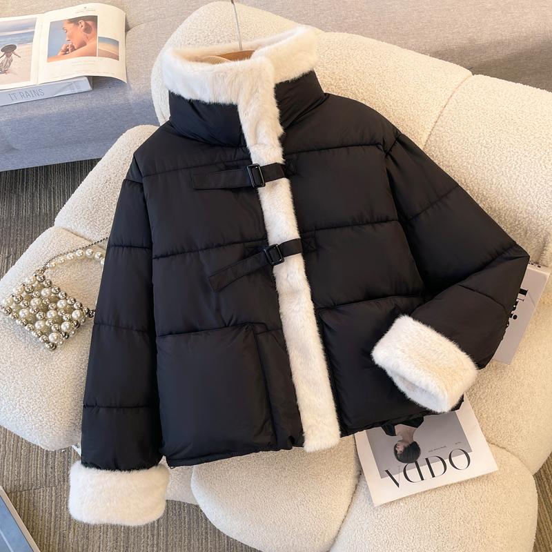 Winter Jackets Woman Short Parkas Fashion Loose Thick Warm Outerwears
