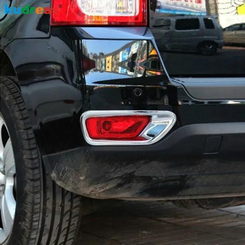 Для Jeep Compass 2011 2012 2013 2014 2015 Хром Автомобиль Задний Бампер Противотуманная Фара Лампа Крышка Отделка Задний Противотуманный Фонарь Окантовка Отделка Аксессуары
