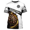 Крутой дизайн, футболка Dart League для мужчин, спортивная футболка, 3D подарки в дартс, футболки с принтом, женская одежда, забавные топы для мальчиков y2k