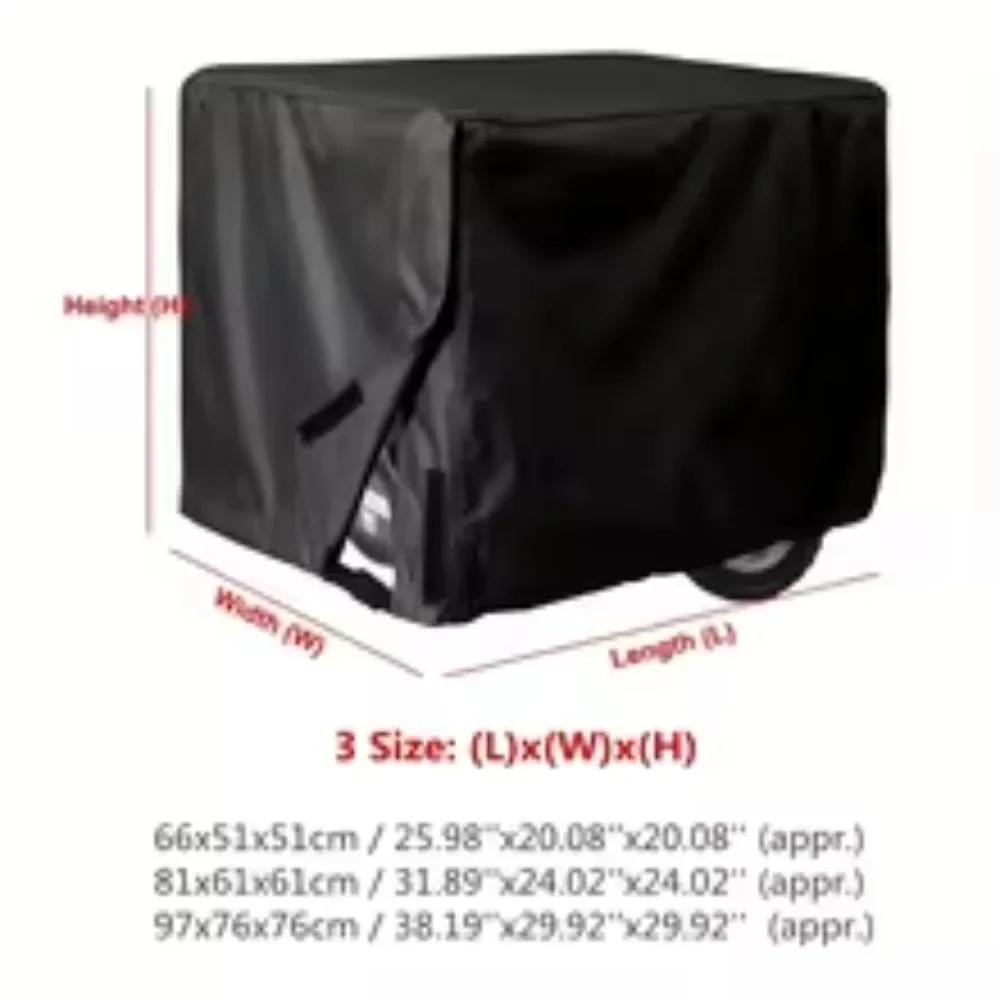 Waterproof Generator Cover Heavy Duty Dust UV Protection Outdoor Generator Protector Universal Fit for Most Generators
