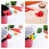 3Pcs Silicone Pot Lid Anti-spill Rack Chili Pepper Pot Lid Lifter Heat-Resistant Anti-Overflow Kitchen Tool