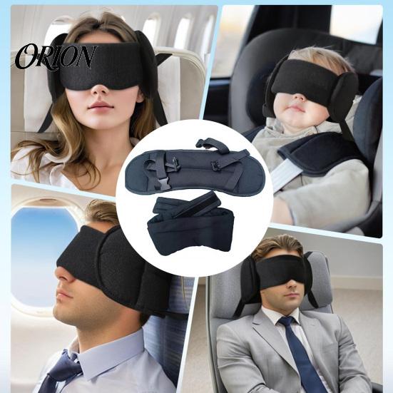 Memory Foam Sleeping Eye Mask Travel Pillow with Mask, 3-in-1 Adjustable Neck Support Full Coverage Sleep And Arm Rest Set for Airplane Train