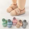 Baby Summer Floor Socks, Velcro Anti-slip Children's Mesh Shoes and Socks, Indoor Walking Shoes for Infants