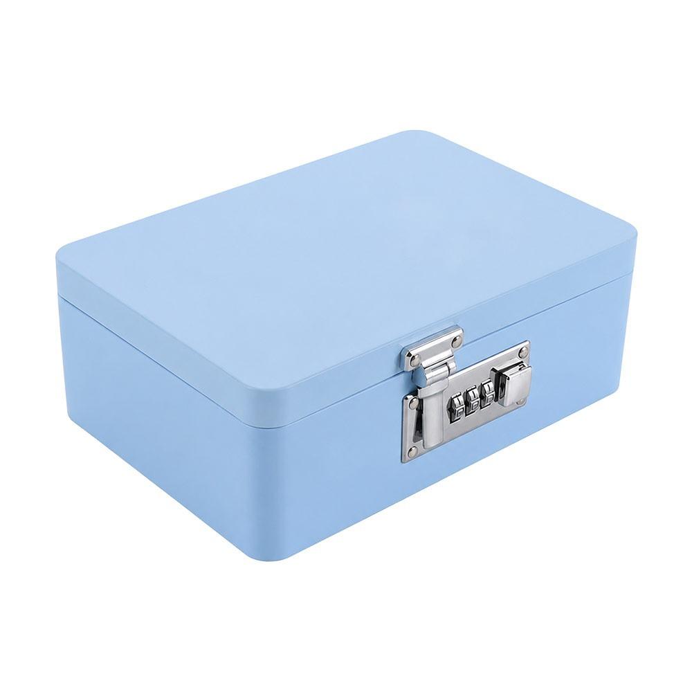 Metal Construction Password Lock Storage Box Combination Lock Key Safe Box Gift Packaging