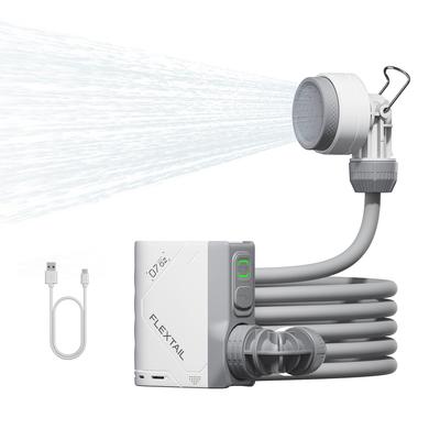 FLEXTAILGEAR TINY SHOWER Портативный душ, Простой электрический душ, Портативный душ для кемпинга, Насос для душа, Перезаряжаемая батарея 2500 мАч, TYPE-C Быстрая зарядка