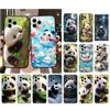 Cute Panda Phone Case For iPhone Samsung Galaxy Redmi Xiaomi Oppo OnePlus Note S A 7 8 9 10 11 12 13 14 20 21 22 23 53 54 Pro Max Plus Ultra TPU Soft
