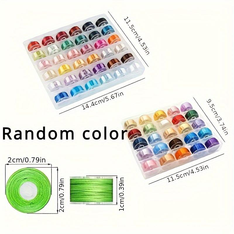 Pre-Wound Bobbins Thread Set for Hand,Machine Sewing,Portable Embroidery Sewing Supplies for Sewing Enthusiasts & Crafters for DIY Projects Embroidery