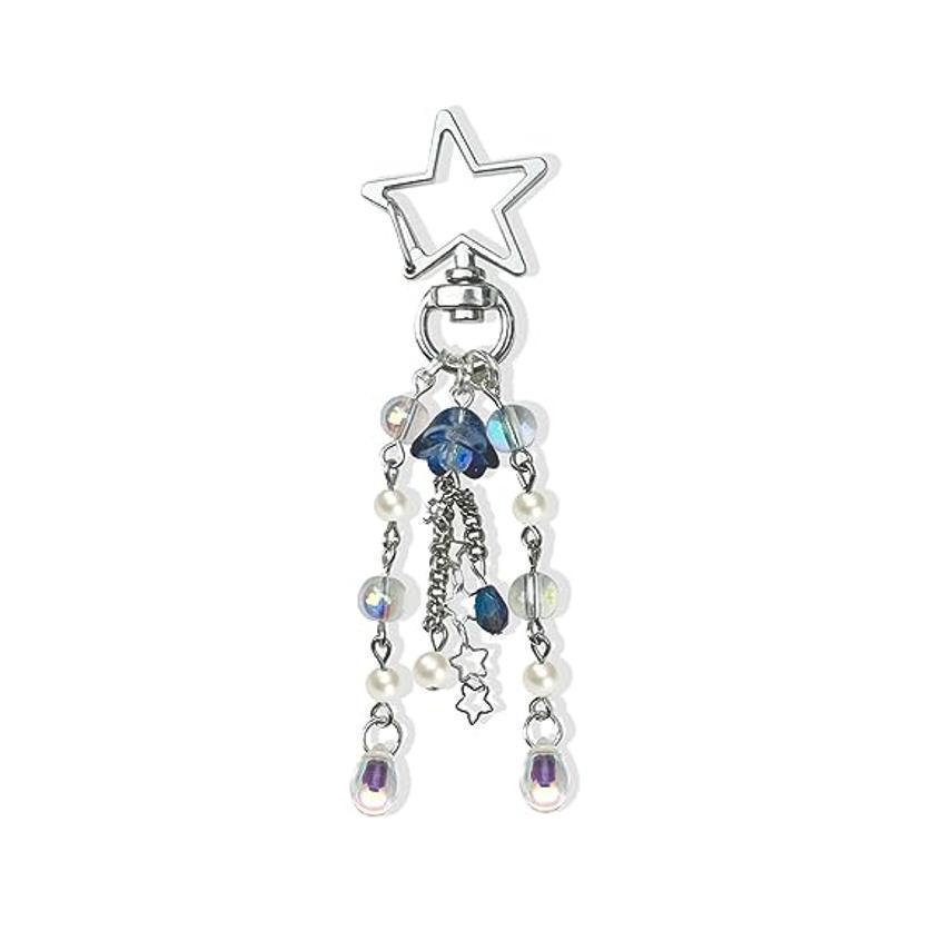 Jellyfish Car Keyring Charm - Y2K Keychain Accessory