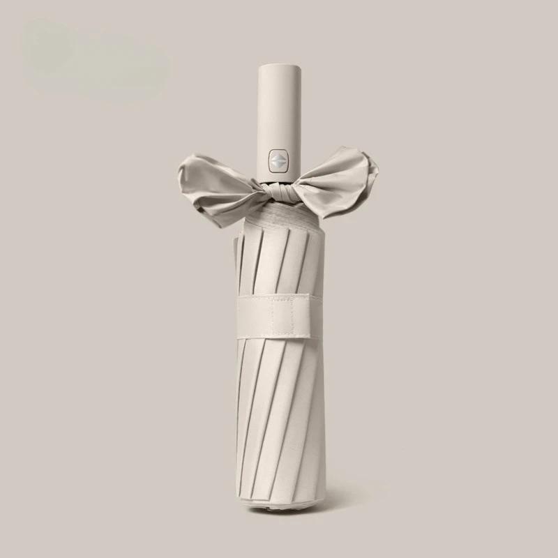 Полностью автоматический солнцезащитный зонт, оптовая продажа, складной солнцезащитный зонт с 12 косточками для мужчин и женщин, зонт двойного назначения от дождя или блеска