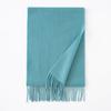 Thickened Autumn and Winter Plaid 100 Wool Scarf Atmosphere Women's All-match Fashion Warm Wool Scarf Comfortable Shawl