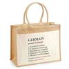 Sac de plage - PLANETEE - Jute avec poche Germain Définition - Coton - 43 x 33 cm - Anses bandoulière