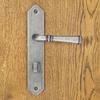HAMILTON door handle with toilet plate 90mm ANTIQUE NICKEL