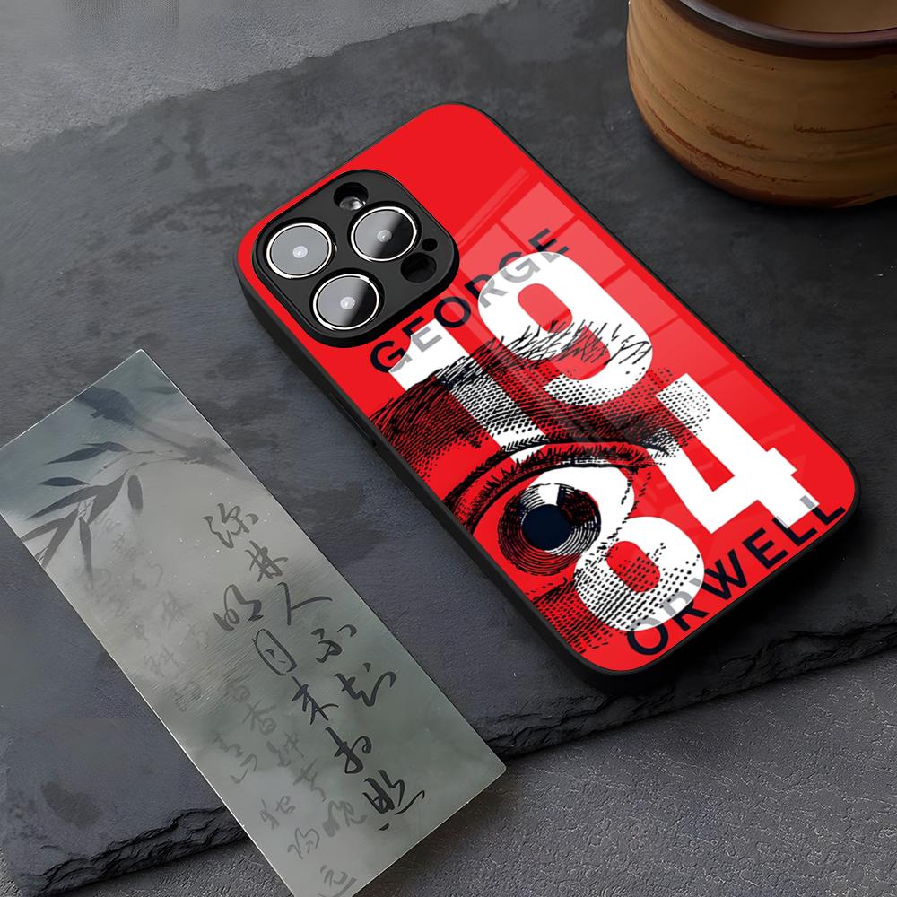 1984 Джордж Оруэлл Книга Роман Чехол для телефона Закаленное стекло Для IPhone 13 17 14 16 12 15 11 Pro XS Max Plus Mini X XR SE2020 Чехол