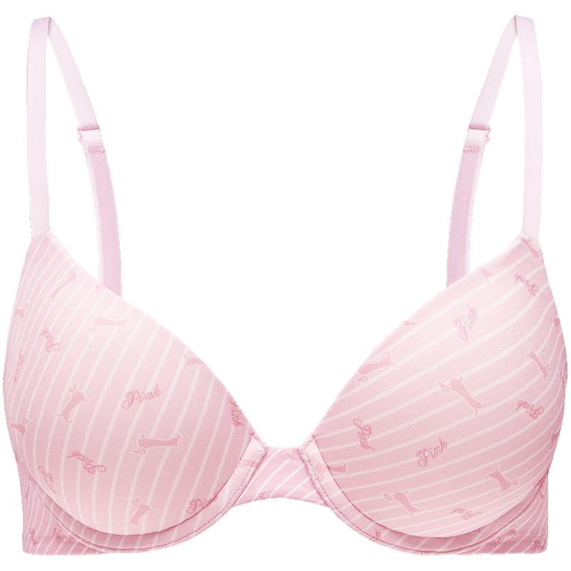 Victoria's Secret РОЗОВЫЙ 2804 Тонкий мягкий бюстгальтер с 3/4 чашкой
