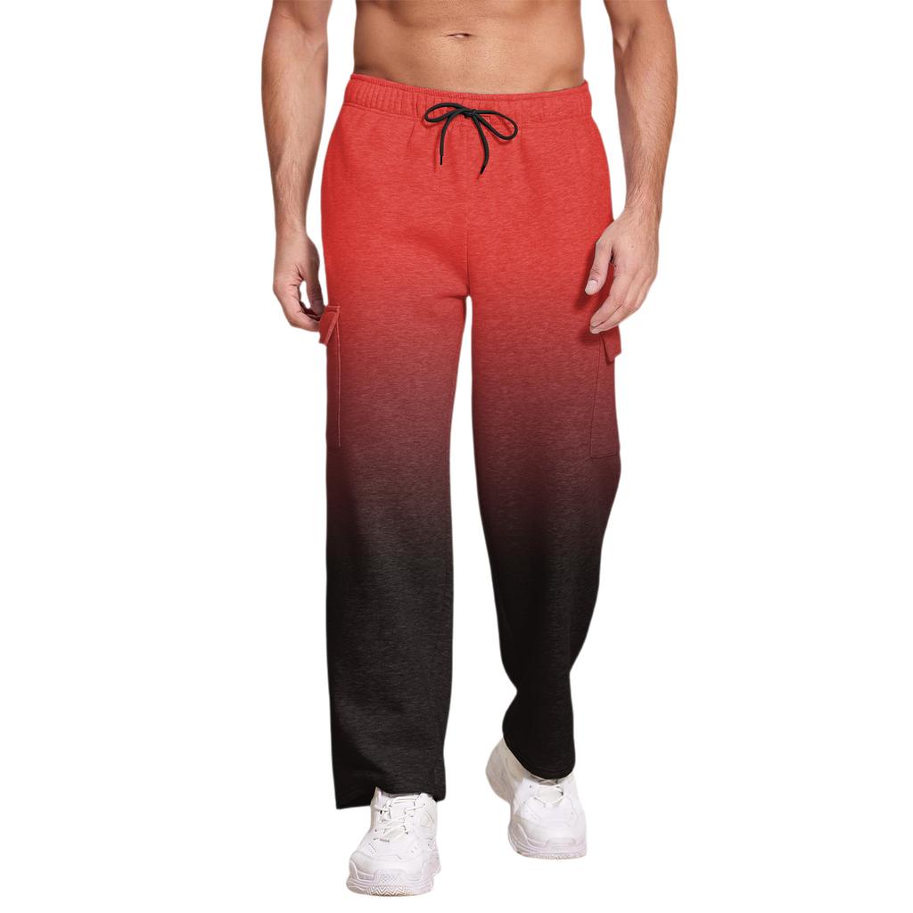 Casual Sports Pants Men's Loose Leggings Long Panel Fitness Running Training Pants