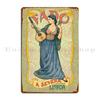 Lisbon Fado Poster Metal Plaque Mural Painting Wall Cave Wall Cave Create Tin Sign Poster