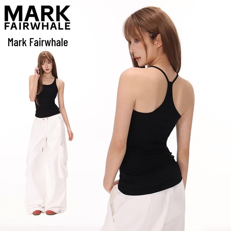 Mark Fairwhale Женский ribbed топ-майка на бретельках с встроенным бюстгальтером