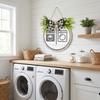 Ornament Bathroom Sign Plate Wooden Toilet Decorative Plate  Group Living Area