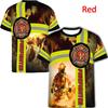Футболка FireFighter Firemen Hero с 3D-принтом, модная, с круглым вырезом и коротким рукавом, для мужчин и женщин, повседневные футболки