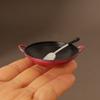 1/12 Кукольный домик Имитация Wok Набор Лопаток Кукольный домик Миниатюрная кухня Кастрюля Кукольный домик Кухонная утварь Аксессуары