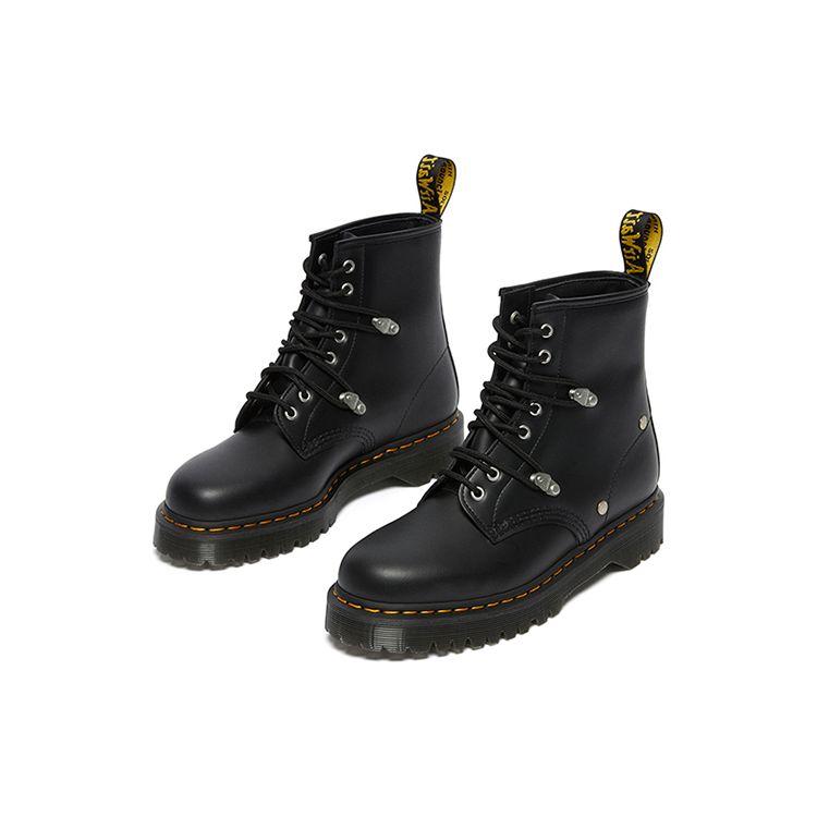 Dr. Martens 1460 Кожа Простые Модные Ботинки до середины икры Унисекс Ботинки Черные 26959001