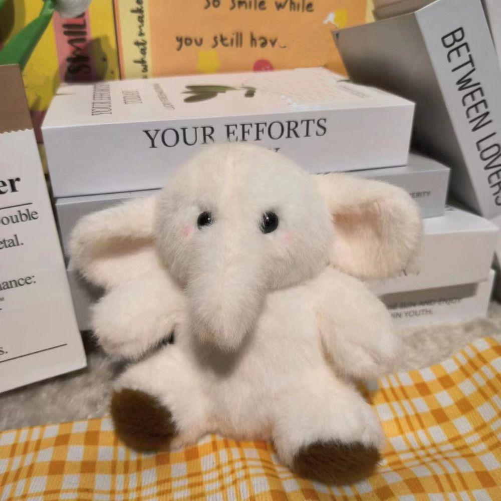 Милые плюшевые куклы сумка подвеска животное кулон пара аксессуары плюшевый слон брелок подарок