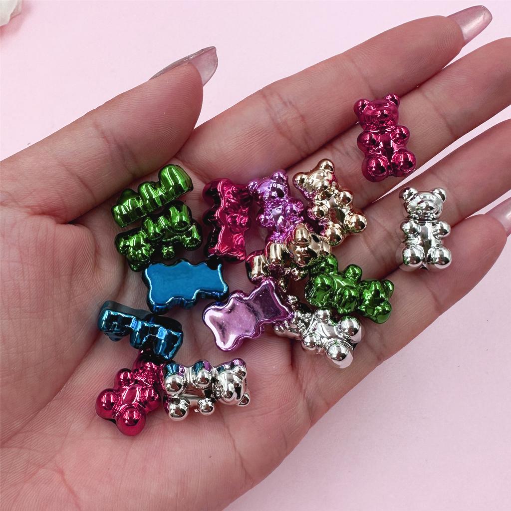 Медвежьи бусины, ожерелье «сделай сам», браслет, акриловые бусины, материалы ручной работы, аксессуары для изготовления ювелирных изделий