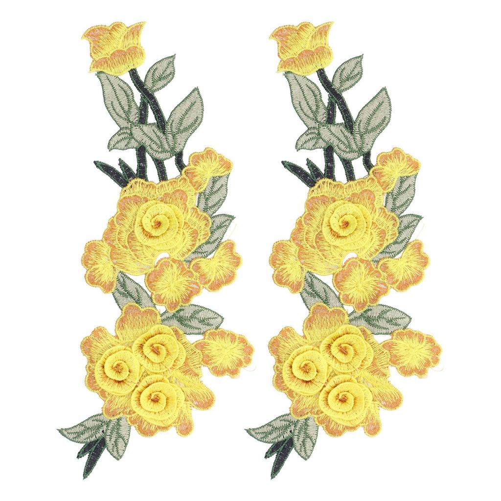 Вышитая нашивка пришивная цветок хлопок экологичный уникальный DIY аксессуары для одежды для жилетов шляп