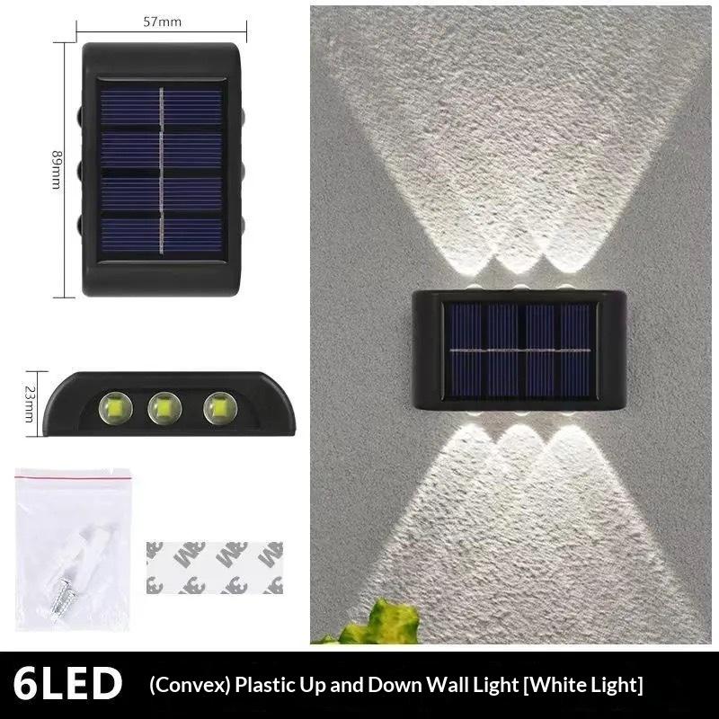 Solar LED Wall Lamp Outdoor Waterproof Lighting Solution for Gardens