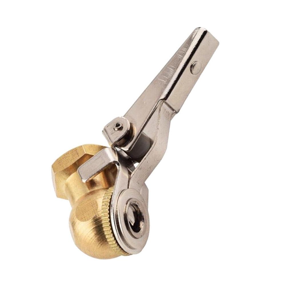 Профессиональный латунный клапан для накачивания шин – Шестигранник 3/4" 1/4" NPT – Сверхмощный пружинный патрон