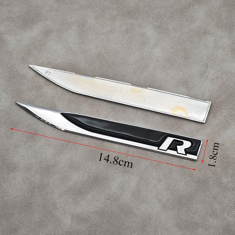 2026 Новый Для VOLKSWAGEN VW 2 шт. Металлический Логотип R Значок На крыло автомобиля Боковой Значок Для Volkswagen VW Passat Polo Golf 4 5 6 7 Jetta Tigua