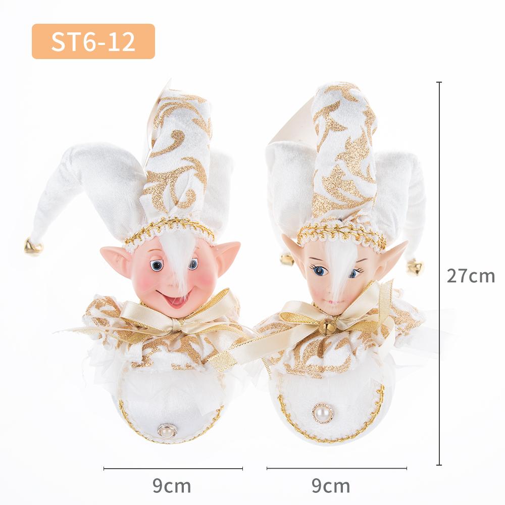 Рождественские подвесные украшения в виде эльфов с кукольным дизайном