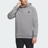 adidas Толстовка с капюшоном с объемным рукавом и 3D-тиснением, однотонный логотип, спортивная толстовка для гольфа, мужские толстовки с капюшоном, серые HZ3244