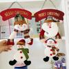 Snowman Pendant Convenient Beautifully Bright-colored Xmas Ornament Christmas Snowman Hang Decor Xmas Door Pendant for Family