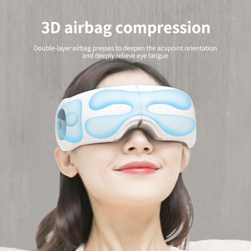 KLASVSA Smart Eye Massager Air Compression Heated Massage For Tired Eyes Dark Circles Remove Massage Relaxation