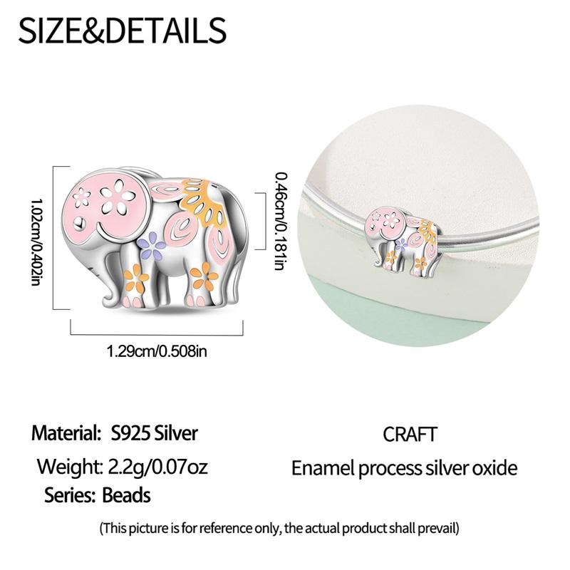 Медь Священный Благоприятный Защитник Слон Серия Подвеска Шарм Бусина Подходит Оригинальный Браслет Для Женщин DIY Ювелирные Изделия