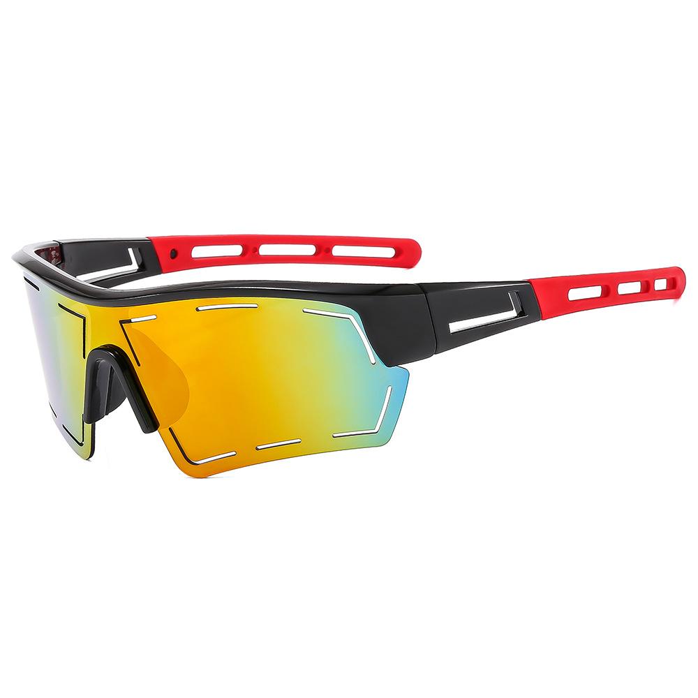 Sun Glasses Glasses Men And Ladies Large Spectacle Frame Frame Uv Sunglasses Colorful Sports Cycling Eyeglasses Protective Glasses 9821