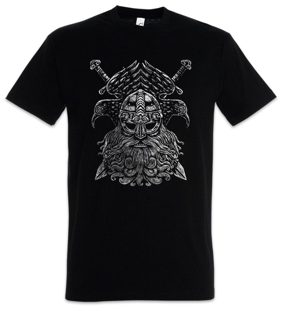 Odhin VI Herren T-Shirt Odhins Wölfe Geri Freki Wolves Paganism Newpaganism