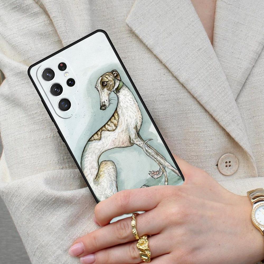 Galgo Greyhound Dog SOFT Cell Phone Case for Samsung Galaxy S26 Ultra S25 S24 S23 S22 S21 S20 Note10 Cover