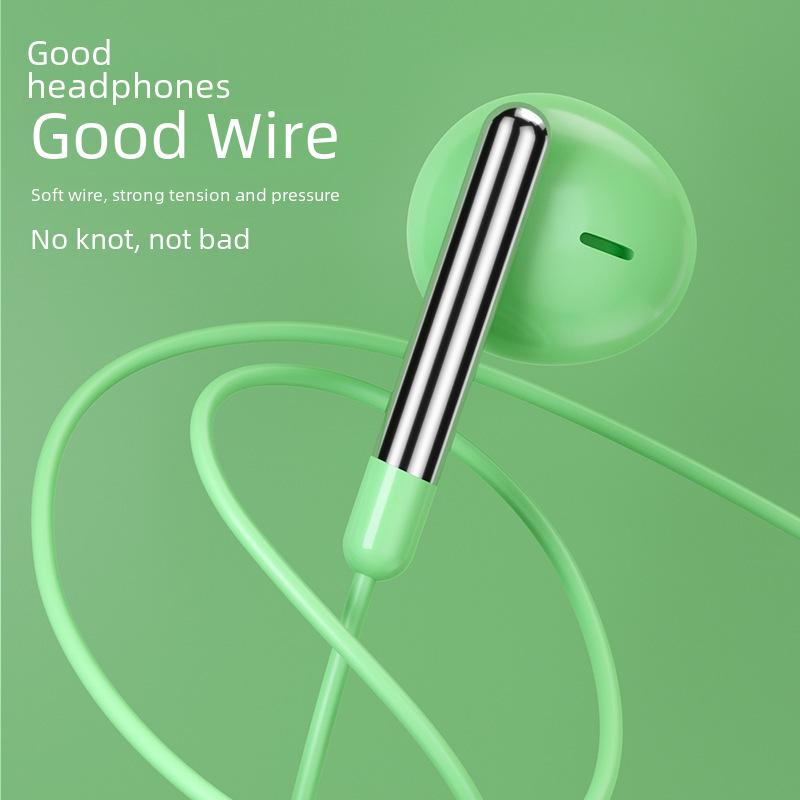 Проводные наушники-вкладыши с разъемом 3,5 мм и микрофоном, совместимые с Vivo, Huawei, Oppo, Apple